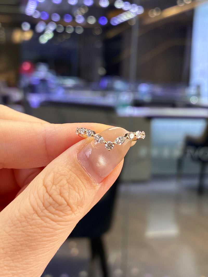 Remaining balance for Becky Lankford 14k rose gold, around 2.3g gold, around 0.6ct totally, size 8