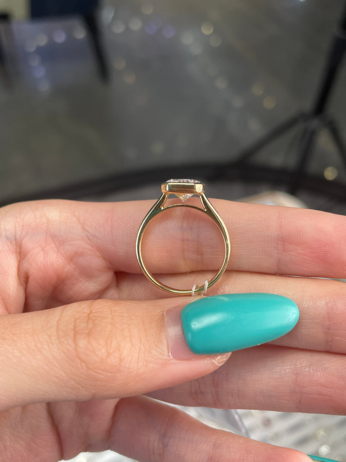For Sarah 14K solid yellow gold 2.87carat E/VS1(Ready to ship)