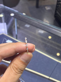 For Yassah Lake,half band ,stone 0.51ct,14 yellow gold