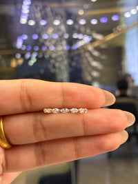 For Jess Larson 14k yellow gold, 0.4ct total, size 5, ready to ship