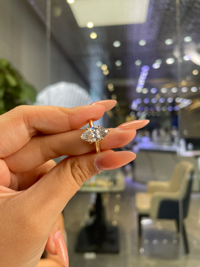 Deposit For Tayler 14k white gold ,marquis ,2.51cts, E/VVS2,side diamonds 0.05 cts