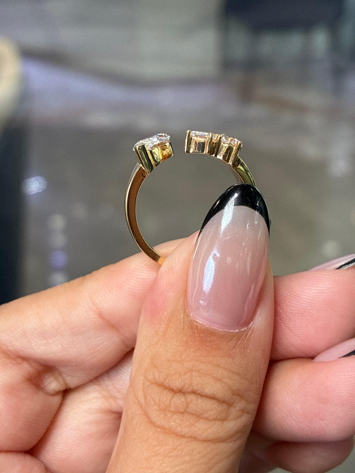 Deposit for TLo 14k yellow gold in 1ct marquise and 1ct small diamonds