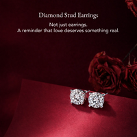 Timeless 4-Prong Diamond Stud Earrings — 0.60ct. tw. in 18K White Gold