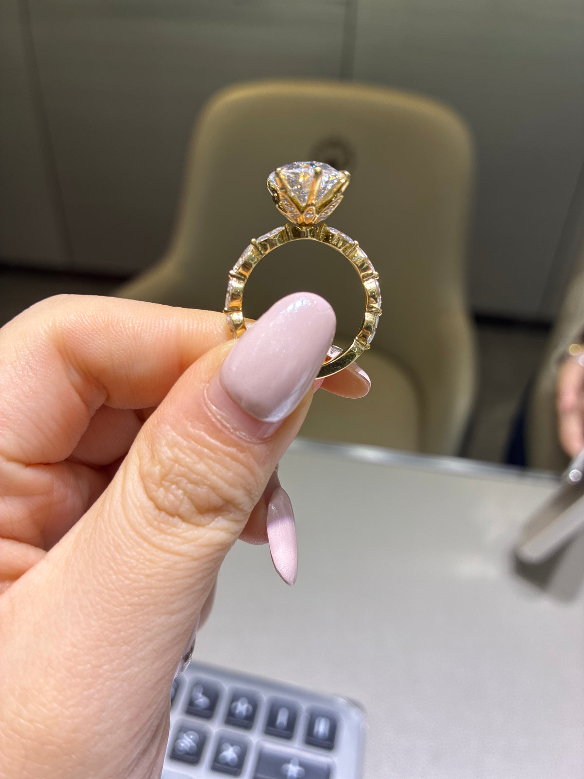 Deposit For Kali 14k gold oval cut 5 carat E/vs1