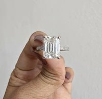 Deposit for Christina 14k white gold 2 carat cushion E/VVS2 with 0.50ct sidestones(Customization)