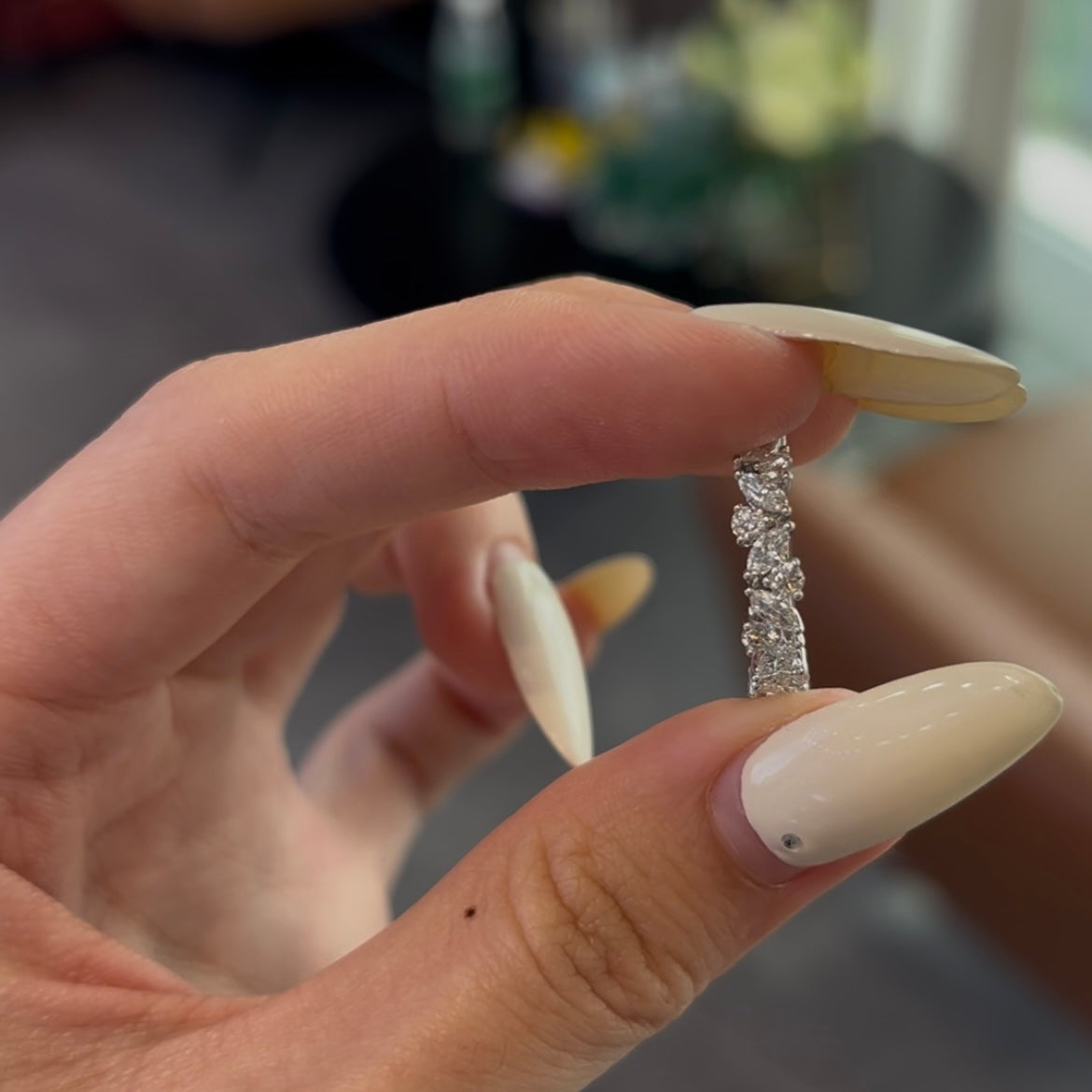 Remaining balance for Jesse Platinum 950, 1.1ct mixed cut band