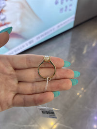 Deposit For cocosmiletoo 14K yellow gold 3.03 oval cut ＥVS1 with 0.431 side stones and hidden halo