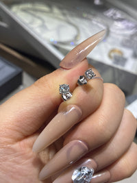 For user 18k gold earrings D/E/vs 0.652ct