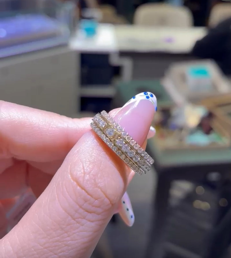 For Gloria, For this band, total 2ct, width 6mm, 14k solid gold