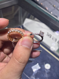 Deposit For Lara a set platinum princess band D-E /VS,VVS ;princess cut ring 1.04ct E/VS1 side stone 0.276ct customize