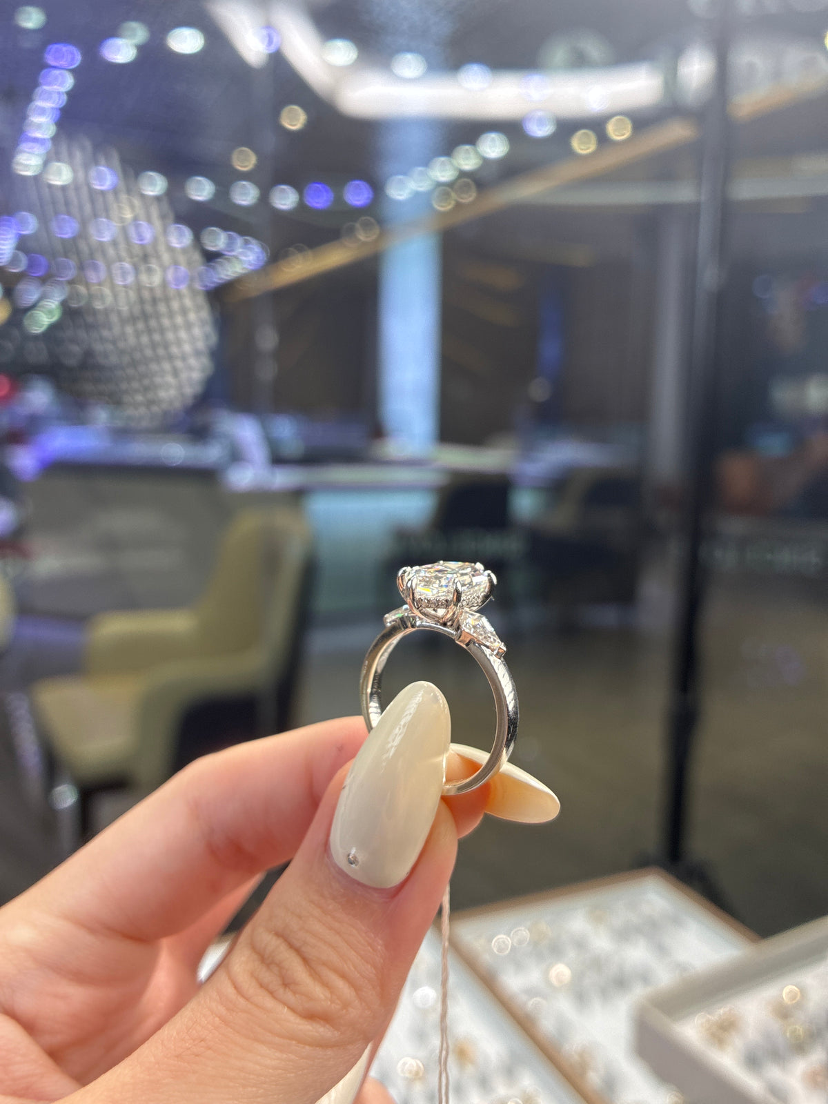 Deposit for reneestgelais 14k solid yellow gold 3carat Dutch marquise E/VVS2 with 0.601ct sidestones