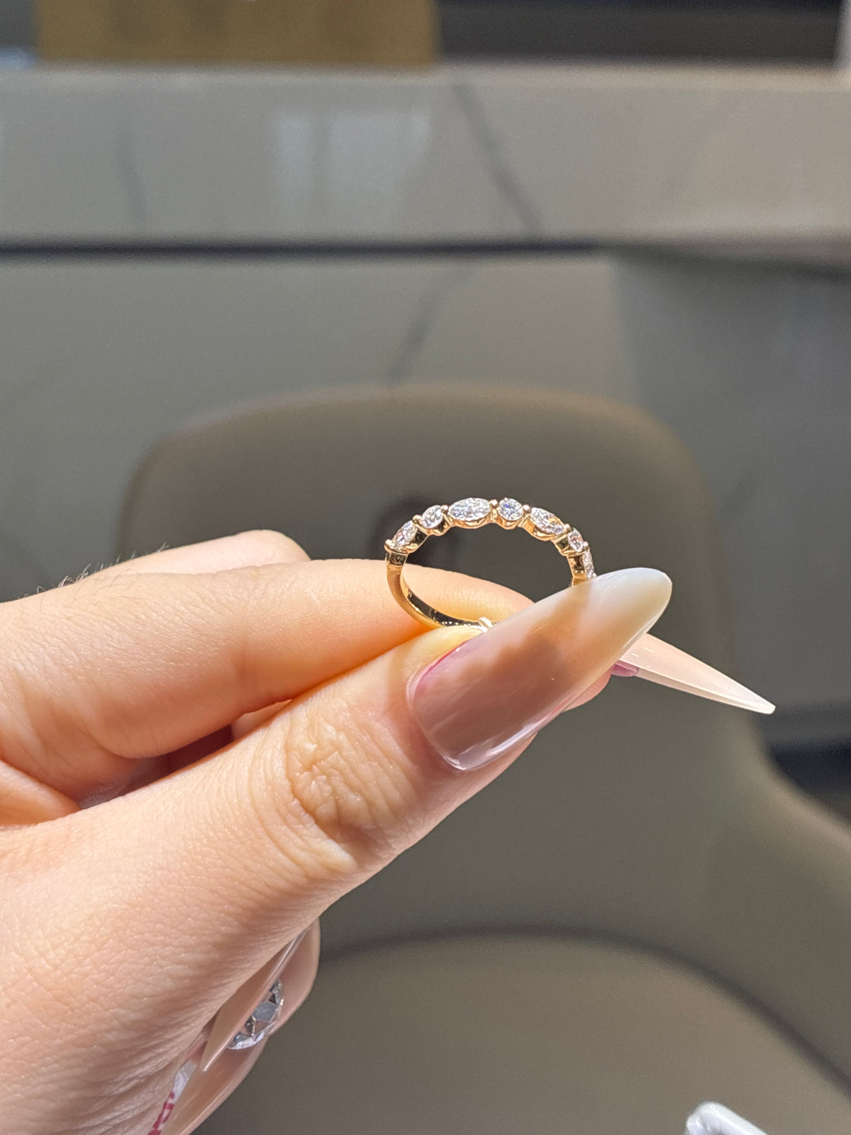 For Lola 14k gold 0.598carat band