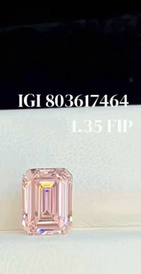 50% retainer For Taylor Bracey Emerald Cut Pink Diamond Bezel Setting Pendant //14K Solid yellow gold//1.35ct FIP(Fancy Intense Pink)/VS1 //(sliding connection without clasp)