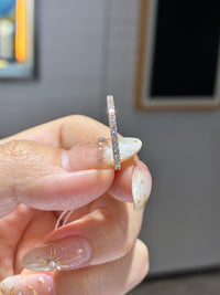 For Lola Harmony, Custom 0.475ct full eternity band in 14k gold