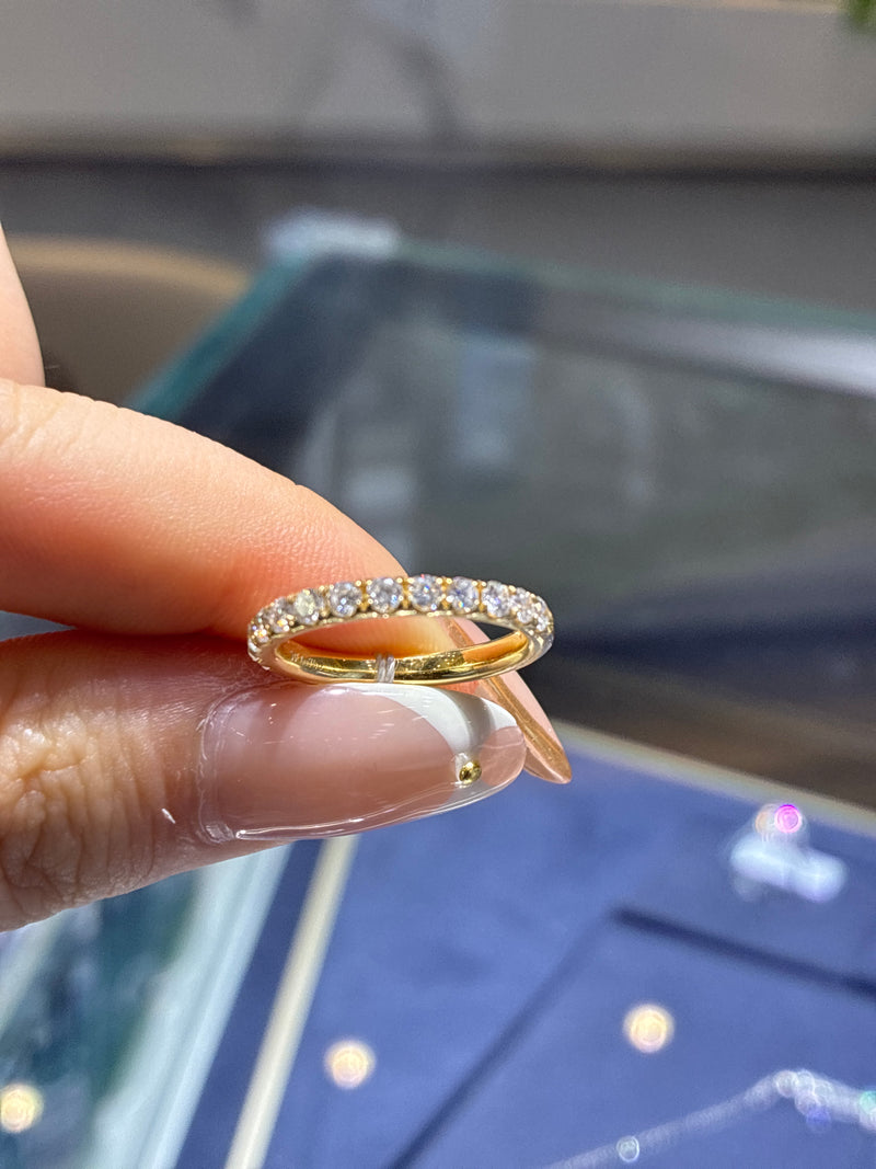 For Indra 18k yellow gold band