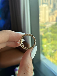 50% Deposit for Stephanie M 14k solid yellow gold with 4.125ct radiant cut full eternity band DE VS VVS(customize)