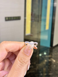 For Andrea, 14k White Gold Curve Band