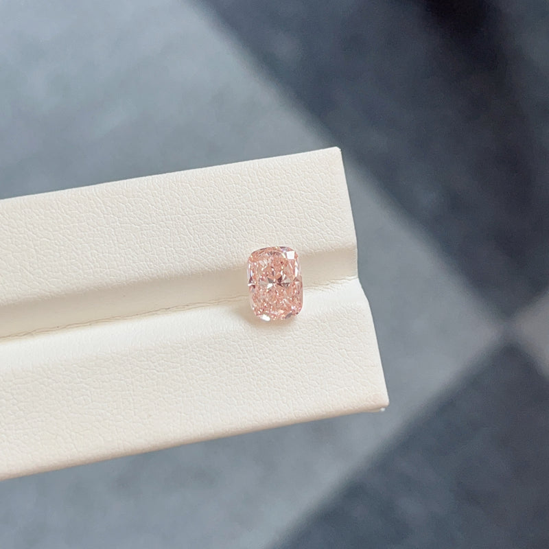Deposit for Marwa 14k solid rose gold, 2ct cushion cut pink diamond center stone, FVP/VS1, 16-17-18 inches