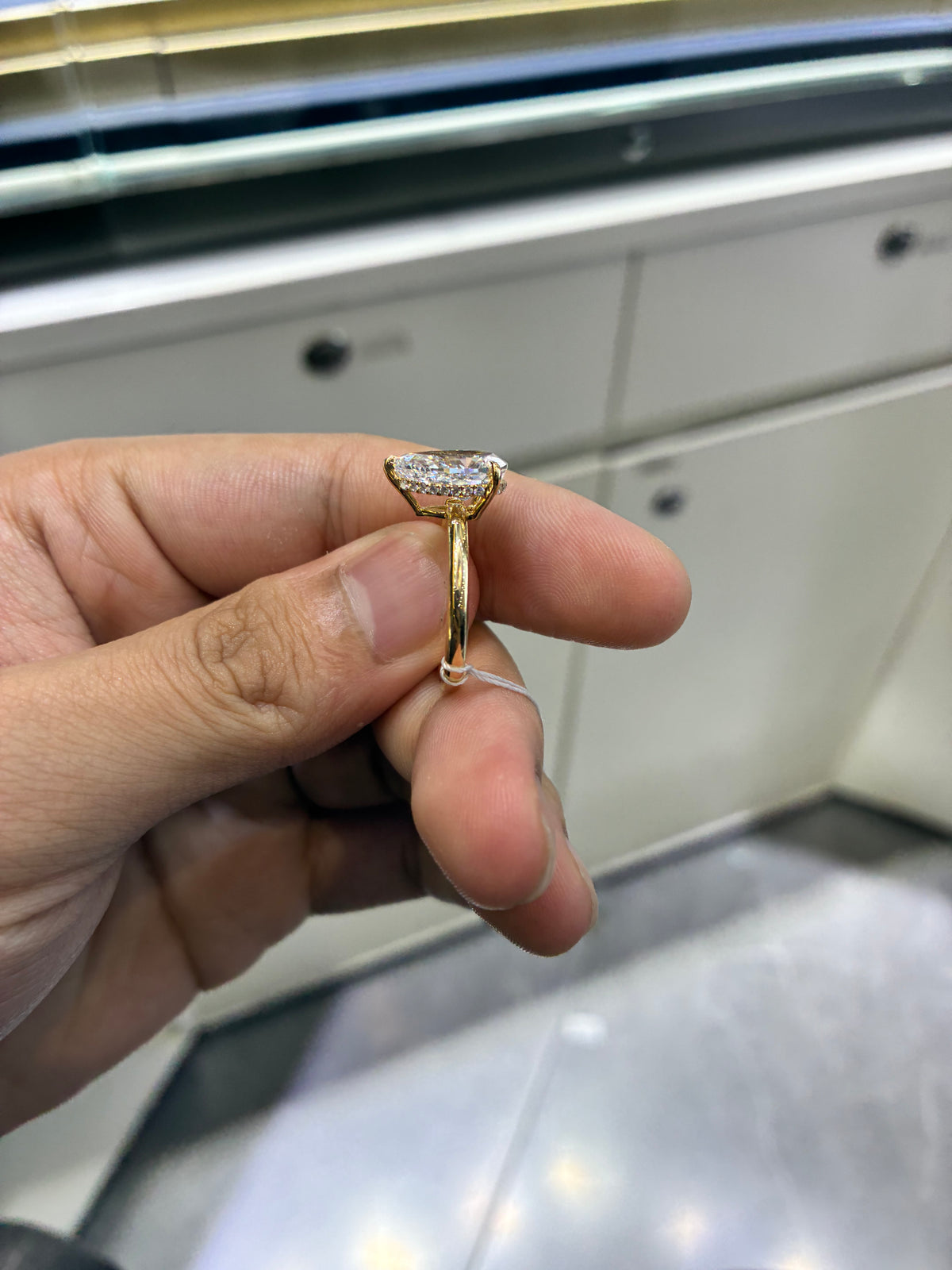 For Nykk 18k white gold ring with 3.220ct diamond(custom made)