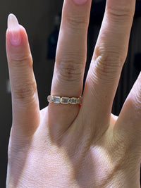 For Cookie, Bezel Emeral Eternity band