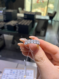 For lolita 14k gold oval half band D-E vs,vvs 2.178 carat customize