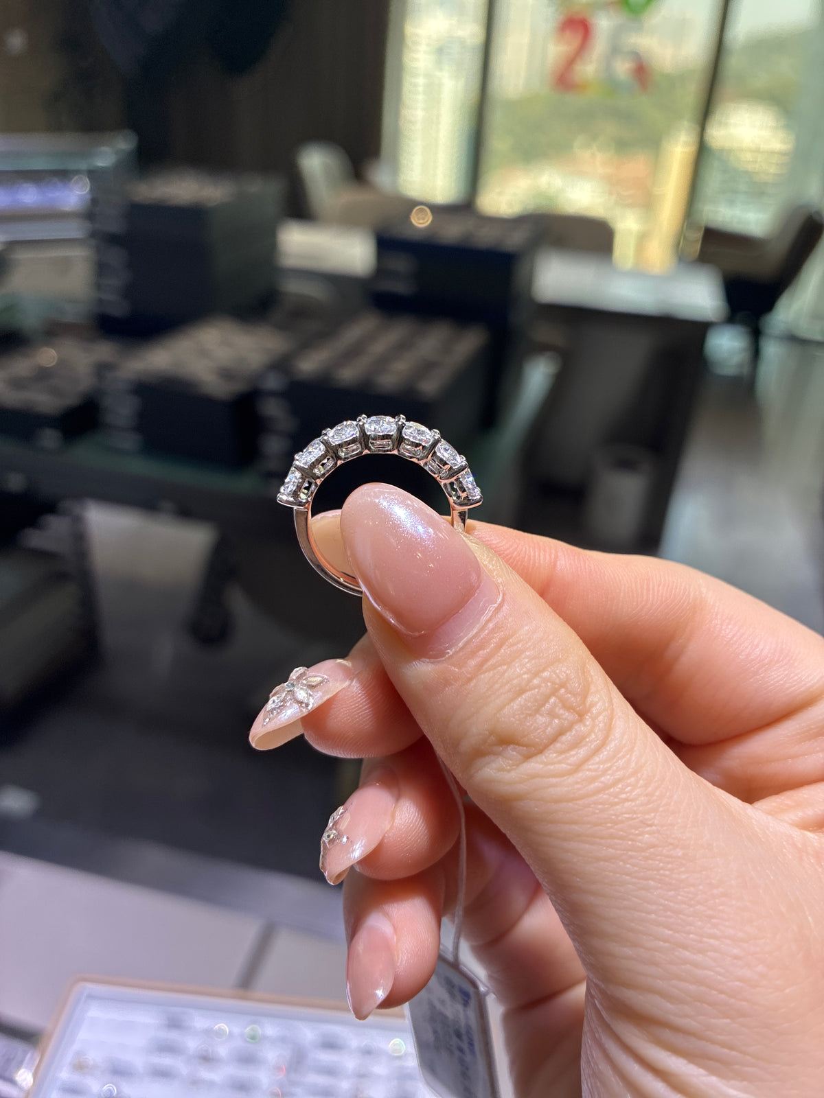 For lolita 14k gold oval half band D-E vs,vvs 2.178 carat customize