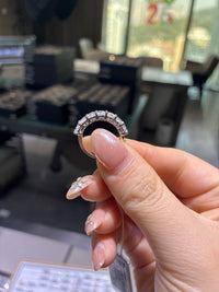 For lolita 14k gold oval half band D-E vs,vvs 2.178 carat customize