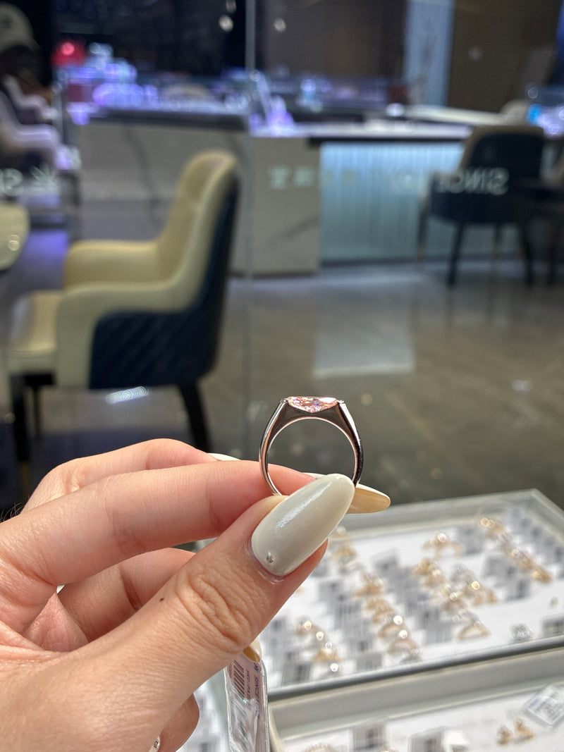Deposit for Marcy 18K solid yellow gold 1carat Fancy pink marquise/VVS2（customization）