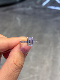 Deposit for iam_Adwoaa, 14K White gold 2ct emerald cut ring