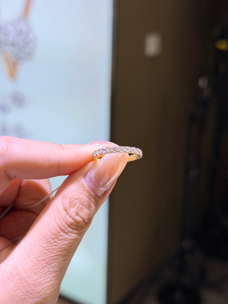Custom Deposit for Diana, .70ct full diamond band, 2.3mm, DE/VS-VVS