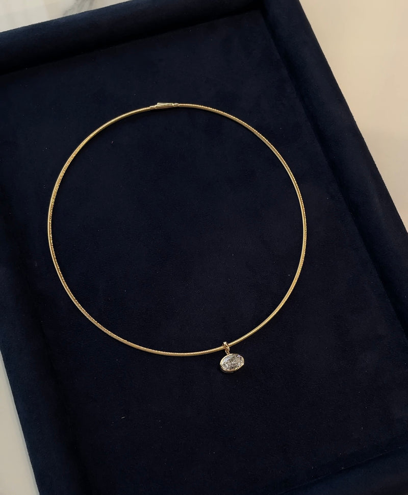 For Koala, 1.7mm thickness Omega Chain Only, (without pendant) 16inches length, in 18k Solid Yellow gold, total 6.585 grams Ready to Ship