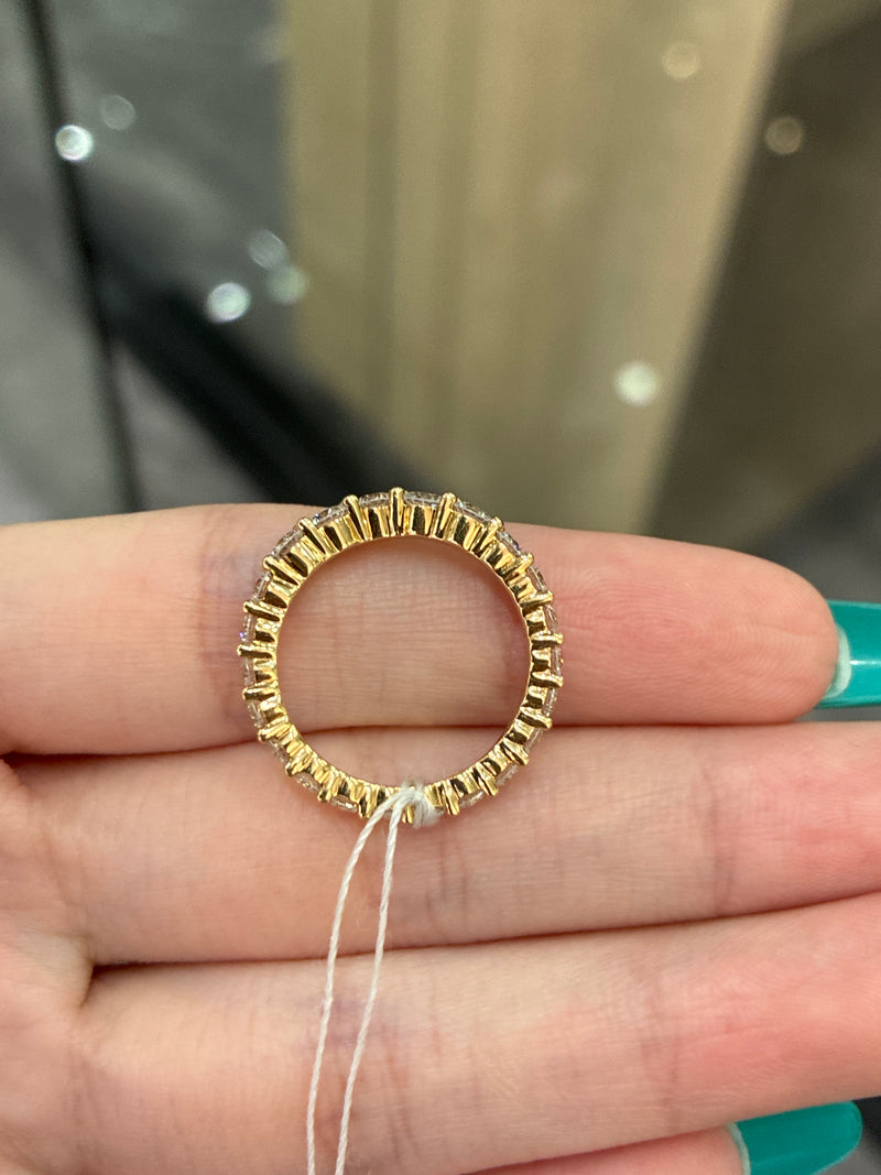 Deposit for (: 18K yellow solid gold full eternity band(customization)