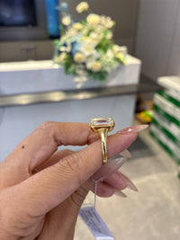 For Sultan 18K main stone 5.02 ct E color vs1 size 7