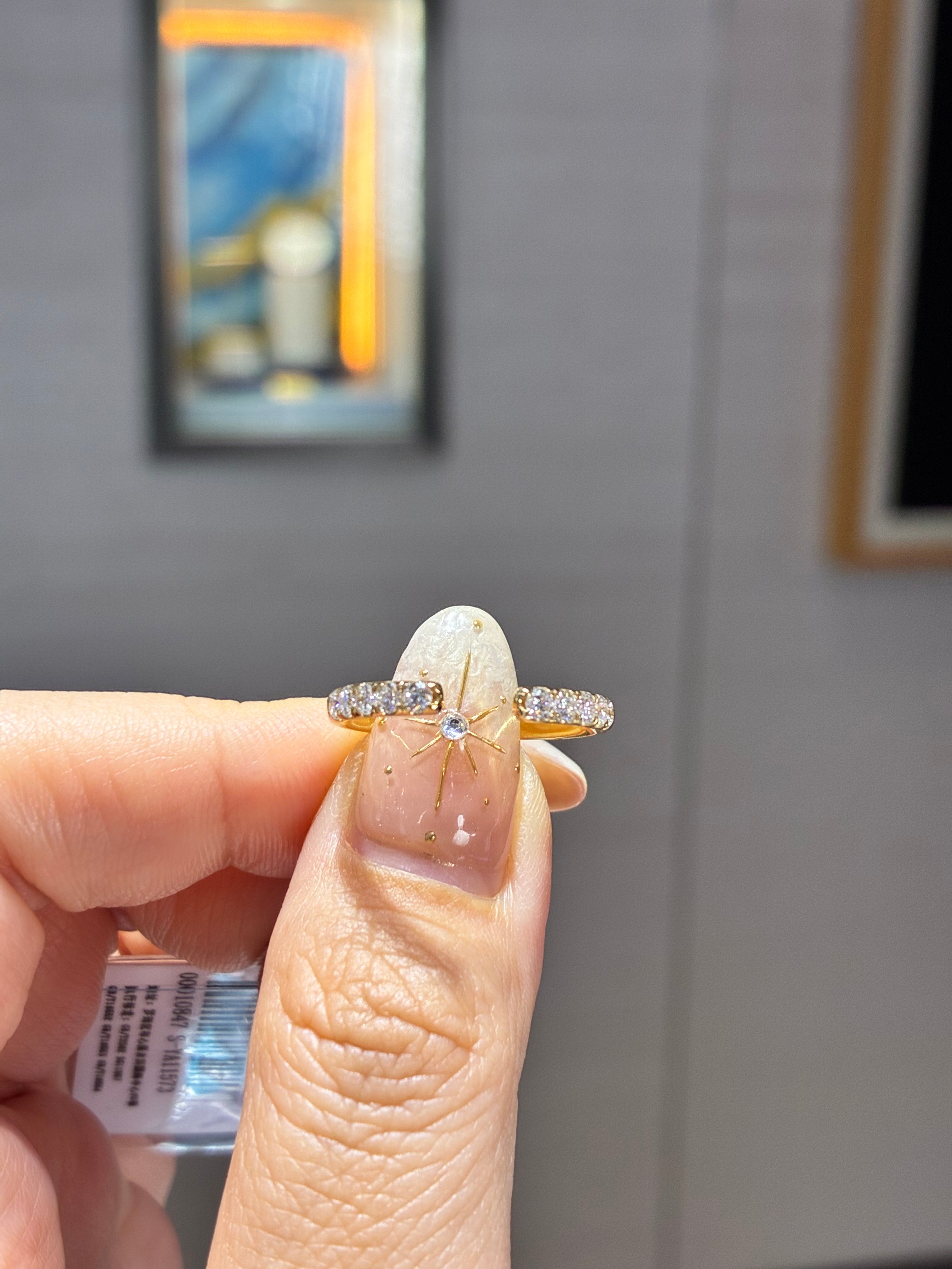For Debra, Custom 14K Yellow gold open band, 0.5ct, 2.3mm