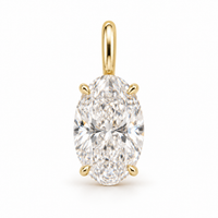 For Jack, custom order for 1ct Oval lab diamond pedant only , E/VVS2, in 14k solid yellow gold