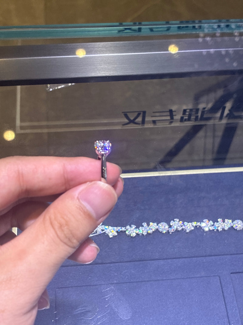 Deposit For Amybjolincampbel,14k white gold,trilliant cut,1.5 ct D/VVS2