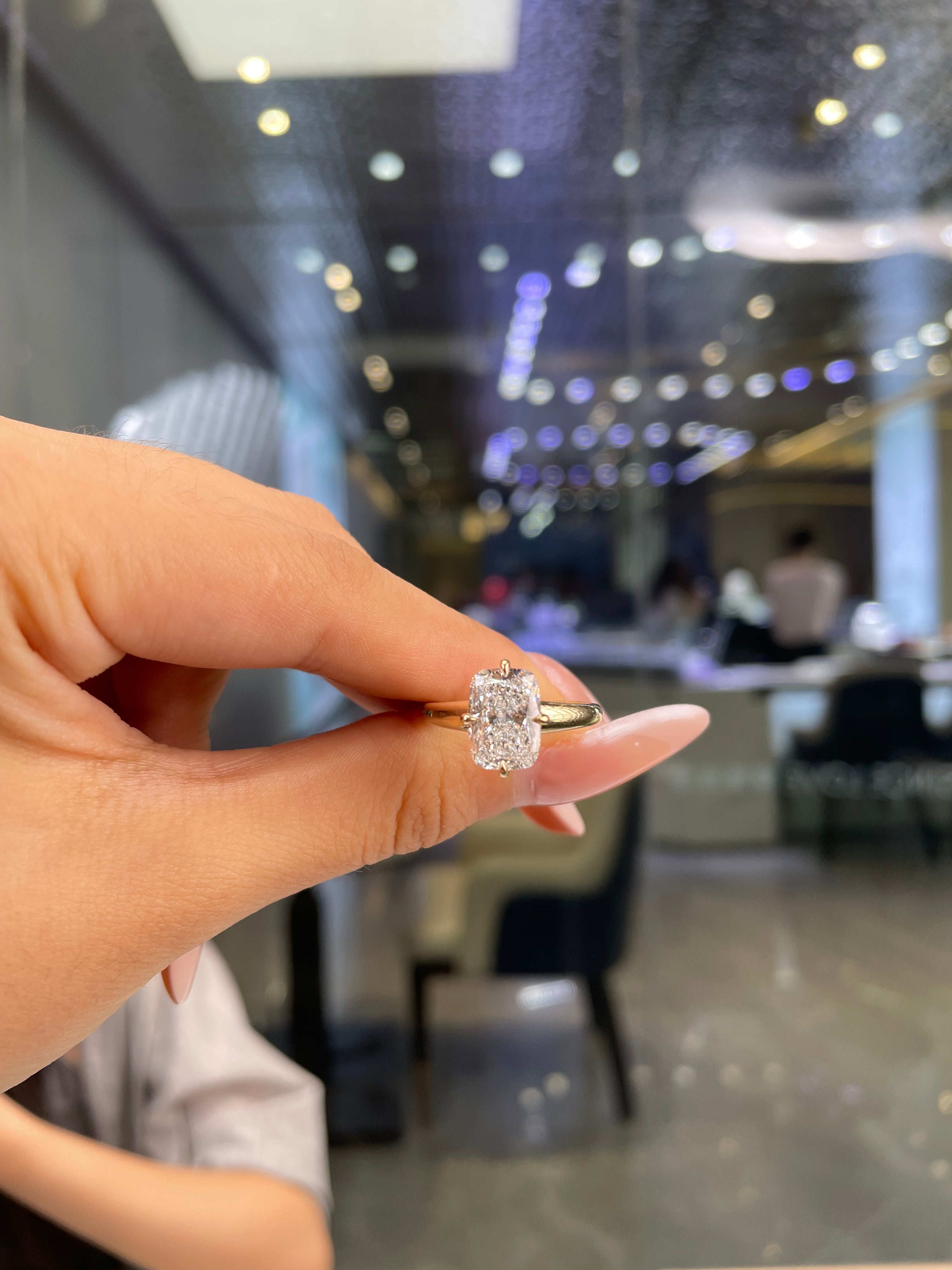 For Buboy’s pawrents 14k white gold, 2.05ct main stone, E/VVS2