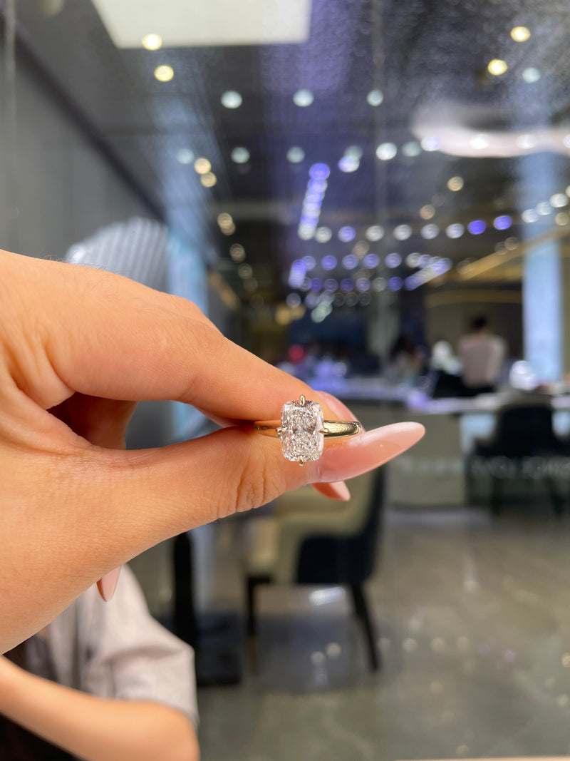 For Buboy’s pawrents 14k white gold, 2.06ct main stone, E/VVS2