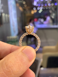 Deposit for Levi_joseph15 5.08 carats E/VVS2 marquis bubble band in 14k white gold with 2.532 carats of sidestones