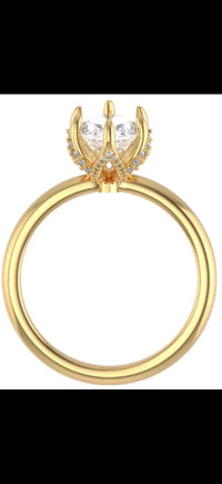 Deposit for Jesse, 14k solid yellow gold setting, 1️⃣2.59ct for split shank size 6 2️⃣3.01ct for lotus setting size 5.753️⃣2.15ct for pendant