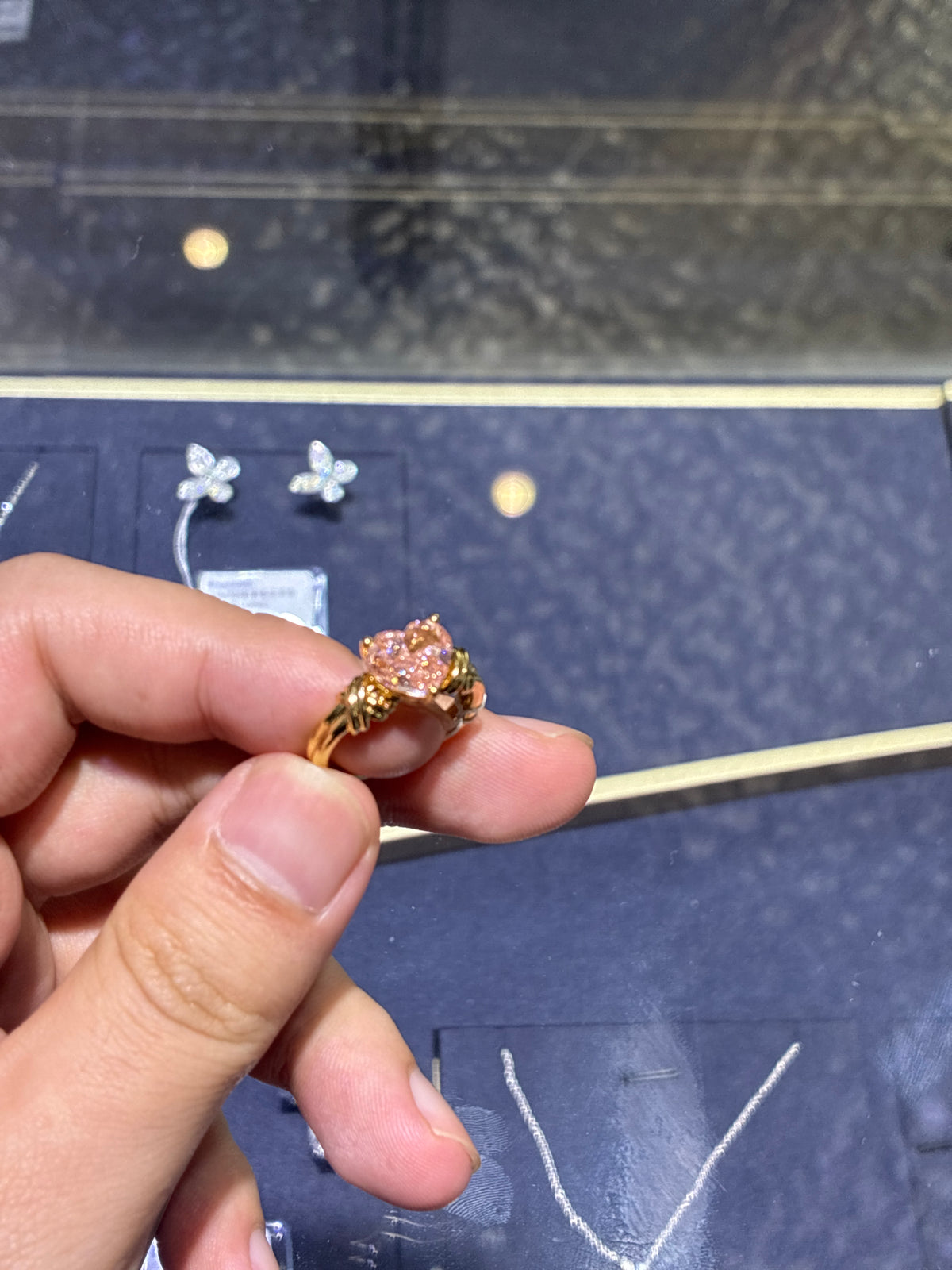 For Stacey deposit(main stone pink heart shape cut 3.0ct VS/1 18k yellow gold)