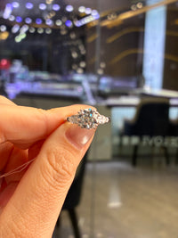 For user700, 2.01ct Round Center stone with 0.47ct sidestones Lab  Grown Diamond Engagement Ring E/VVS2, in Platinum 950 (ready to ship )