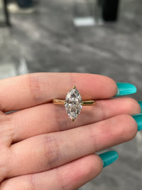 For Cynthiasandoval151 14K solid yellow gold 3carat D VVS2, plain band(customization)