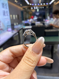 For Unboxingfunnow 18k 3.360ct round cut and 0.695ct side stones E/vs1