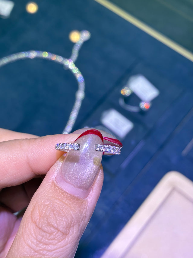 0.399ct Lab Diamond Open band in 18k gold