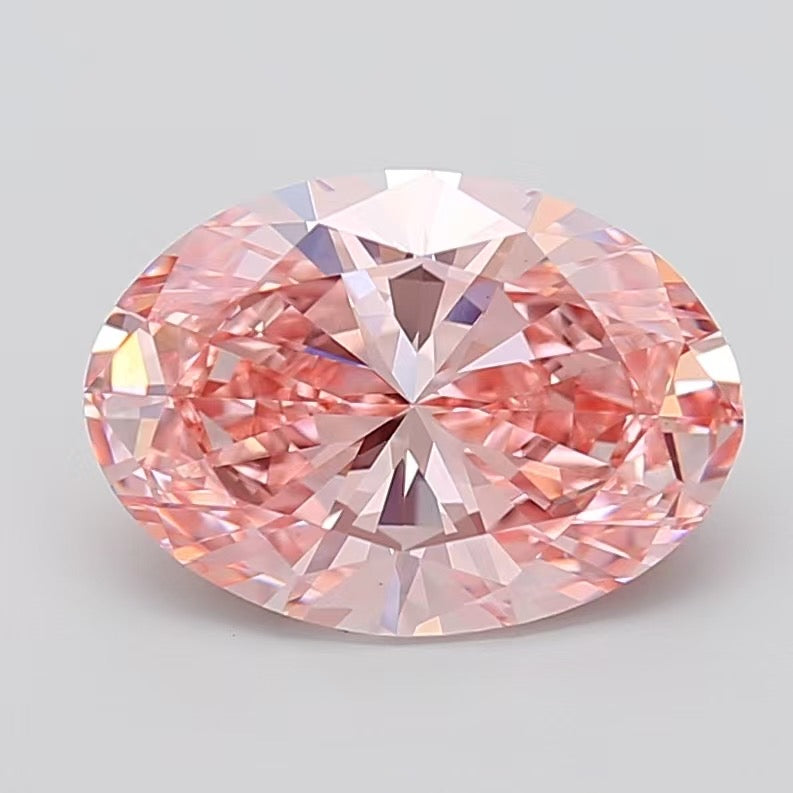 For mgvalera06, Custom 5ct Oval Pink diamond Solitaire Engagement Ring, FVP, VS1, 14k yellow gold
