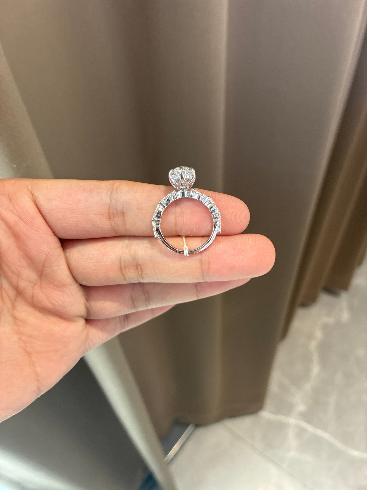 Deposit For Kiya 14k yellow gold ring with 4ct E VVS2 diamond