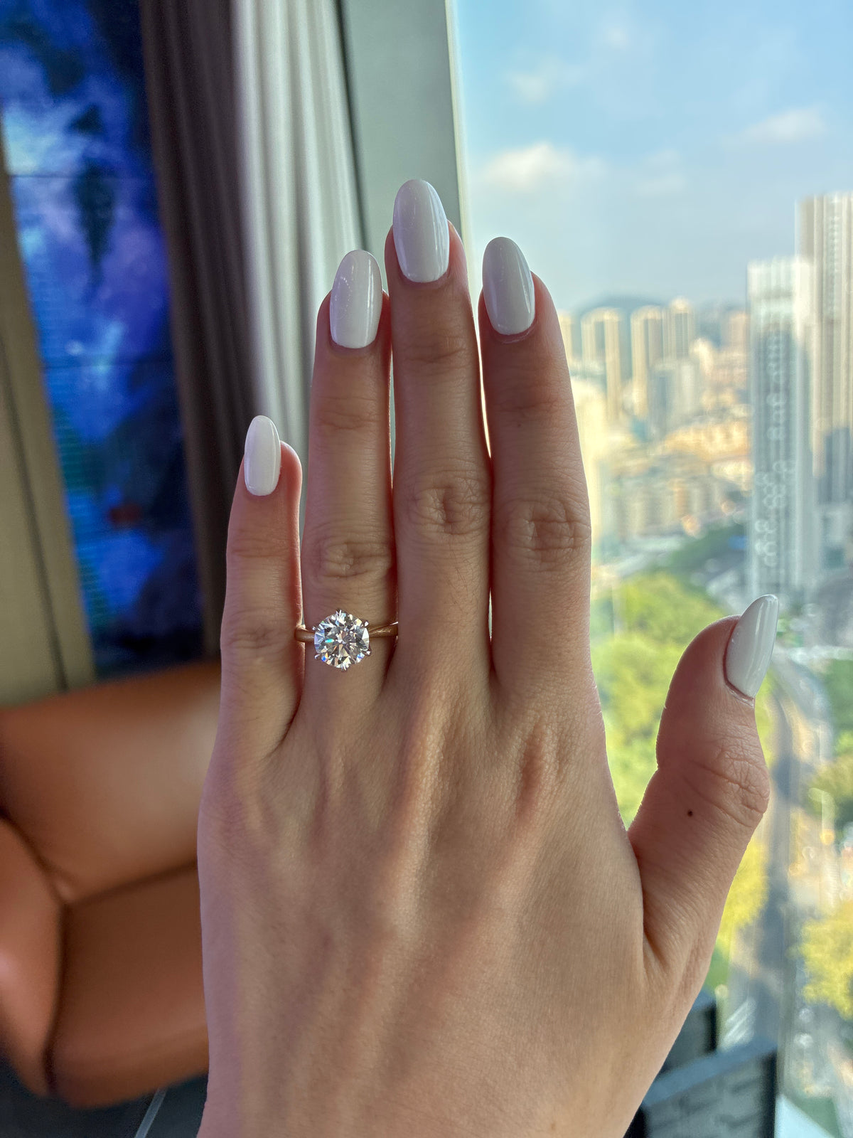 Deposit for Mamajehi$ 18K solid two tone, 3ct round E/VVS2 solitaire ring