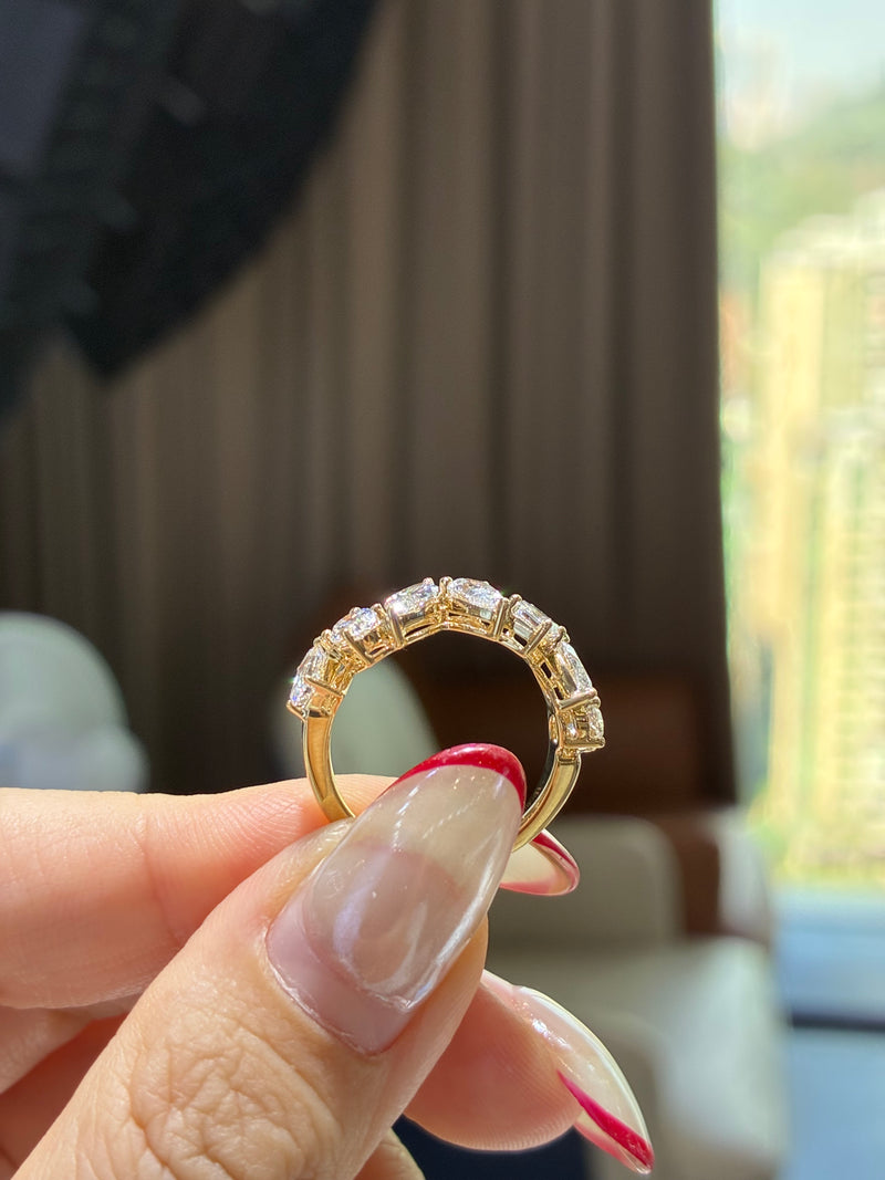 2.1ct Multiple Shape Band,DE/VS-VVS