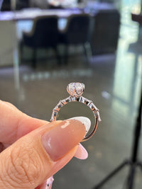 For Brandi, 2.51ct Marquise Center diamond with 0.441ct marquise pave band, E/VS1, in 14k white gold